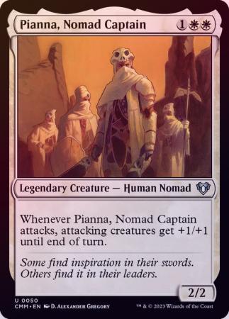 Single Magic The Gathering Pianna, Nomad Captain (CMM-050) Foil (English)