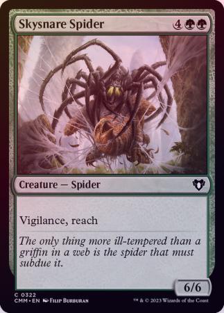 Single Magic The Gathering Skysnare Spider (CMM-322) Foil - English