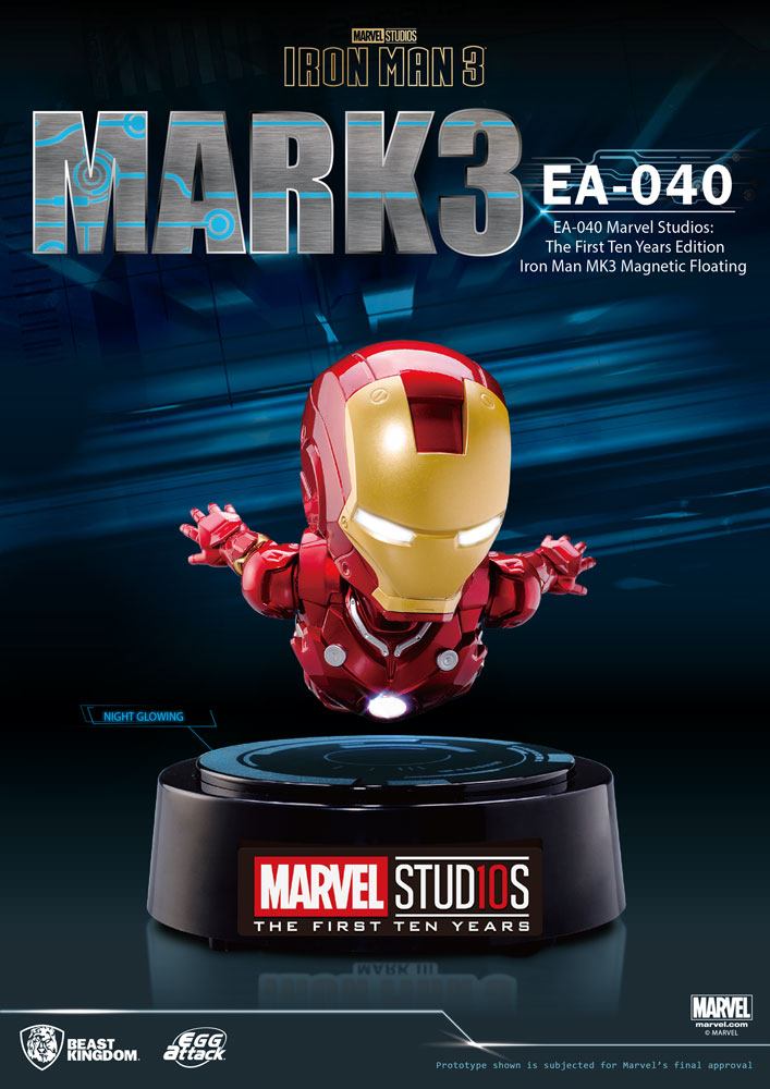 Iron Man 3 Egg Attack Floating Model Iron Man Mark III The First Ten Years 