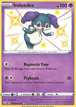 Single Pokémon Indeedee (SHF SV59) Holo - English
