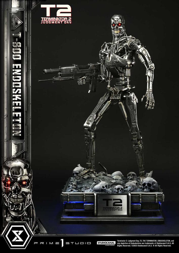 Terminator 2 Statue 1/3 Judgment Day T800 Endoskeleton Deluxe Version 74 cm