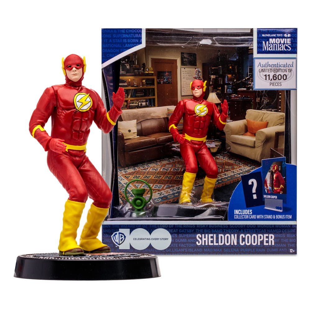 The Big Bang Theory Movie Maniacs Action Figure Sheldon Cooper as The Flash