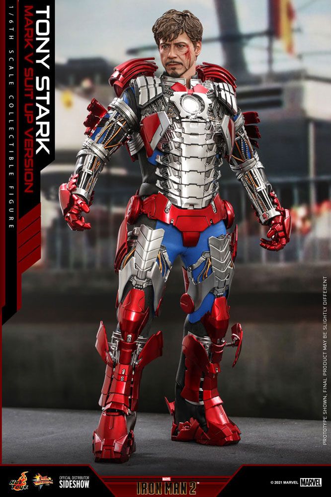 Iron Man 2 Movie Masterpiece AF 1/6 Tony Stark (Mark V Suit Up Version) 31c