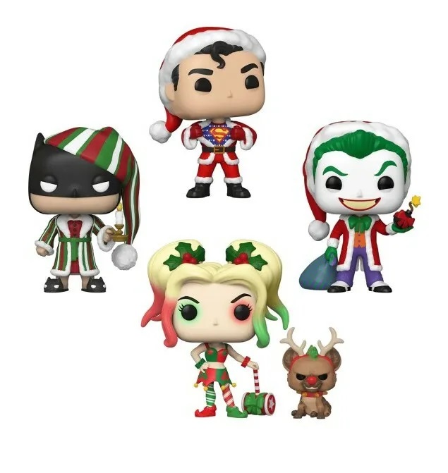 DC Comics POP! Heroes Vinyl Figure 4-Pack Holiday 9 cm