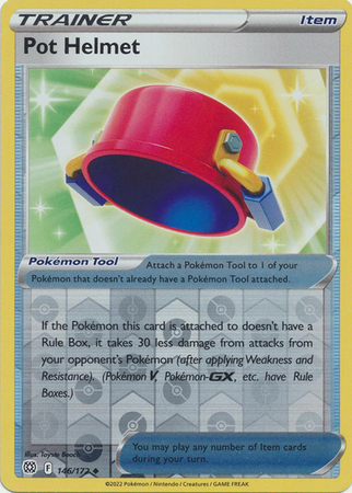 Single Pokémon Pot Helmet (BRS 146) Reverse Holo - English