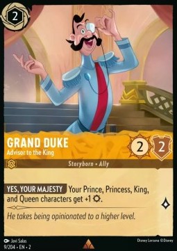 Single Disney Lorcana Grand Duke - Advisor to the King (9/204) - English