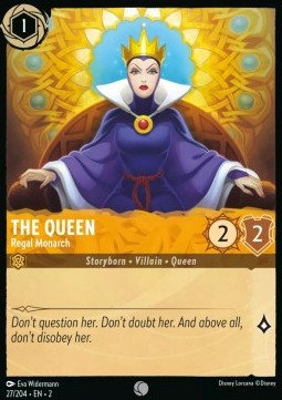 Single Disney Lorcana The Queen - Regal Monarch (27/204) - English