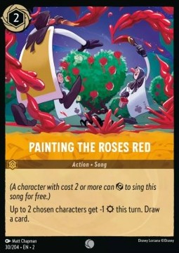 Single Disney Lorcana Painting the Roses Red (30/204) - English