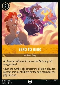 Single Disney Lorcana Zero To Hero (32/204) - English