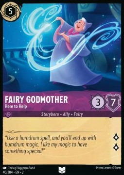 Single Disney Lorcana Fairy Godmother - Here to Help (40/204) - English