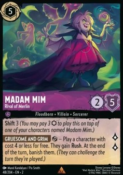 Single Disney Lorcana Madam Mim - Rival of Merlin (48/204) - English