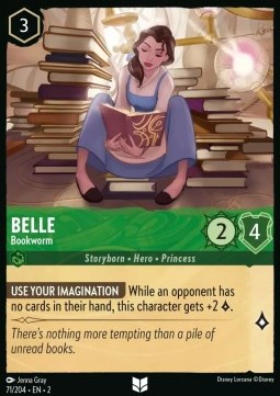 Single Disney Lorcana Belle - Bookworm (71/204) - English