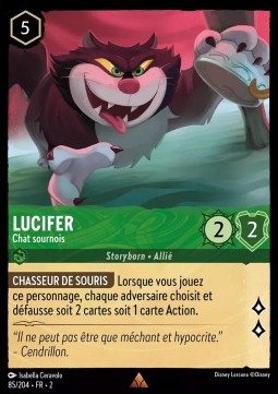 Single Disney Lorcana Lucifer - Cunning Cat (85/204) - English