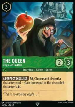 Single Disney Lorcana The Queen - Disguised Peddler (93/204) - English