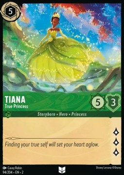 Single Disney Lorcana Tiana - True Princess (94/204) - English