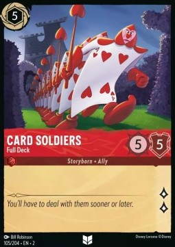 Single Disney Lorcana Card Soldiers - Full Deck (105/204) - English
