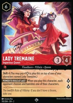 Single Disney Lorcana Lady Tremaine - Imperious Queen (V.1) (110/204) - EN