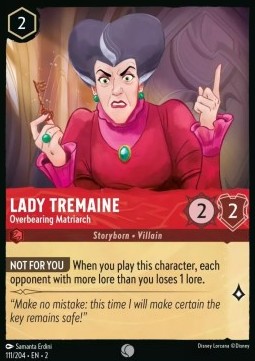 Single Disney Lorcana Lady Tremaine - Overbearing Matriarch (111/204) - EN