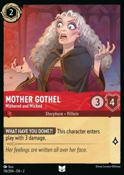 Single Disney Lorcana Mother Gothel - Withered and Wicked (116/204) - EN 
