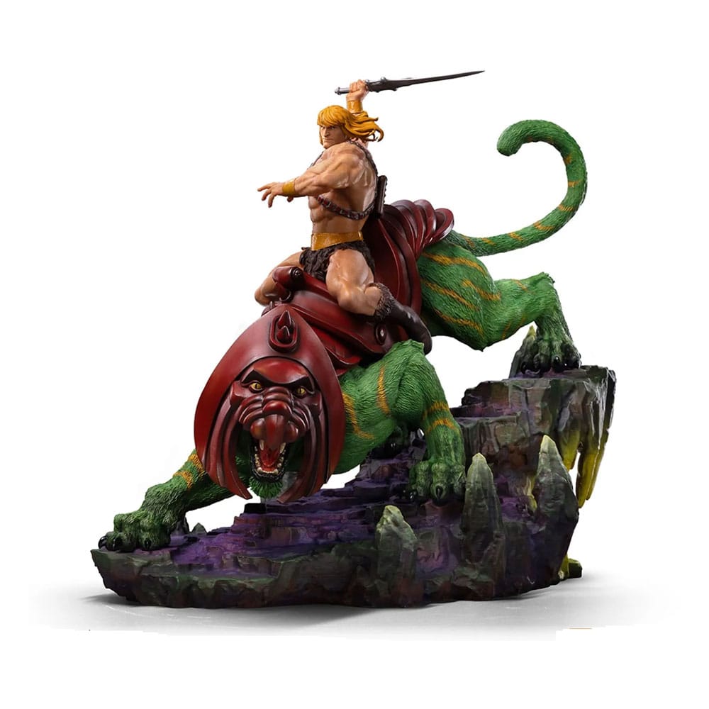 Masters of the Universe Deluxe Art Scale Statue 1/10 He-man and Battle Cat