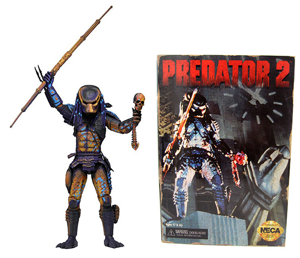 Predator 2 Action Figure City Hunter Predator Video Game Appearance 20 cm
