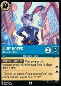 Single Disney Lorcana Judy Hopps - Optimistic Officer (152/204) - English
