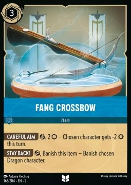 Single Disney Lorcana Fang Crossbow (166/204) - English