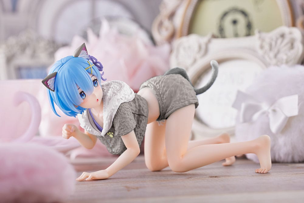 Re:Zero - Starting Life in Another World Statue Rem Cat Roomwear Version