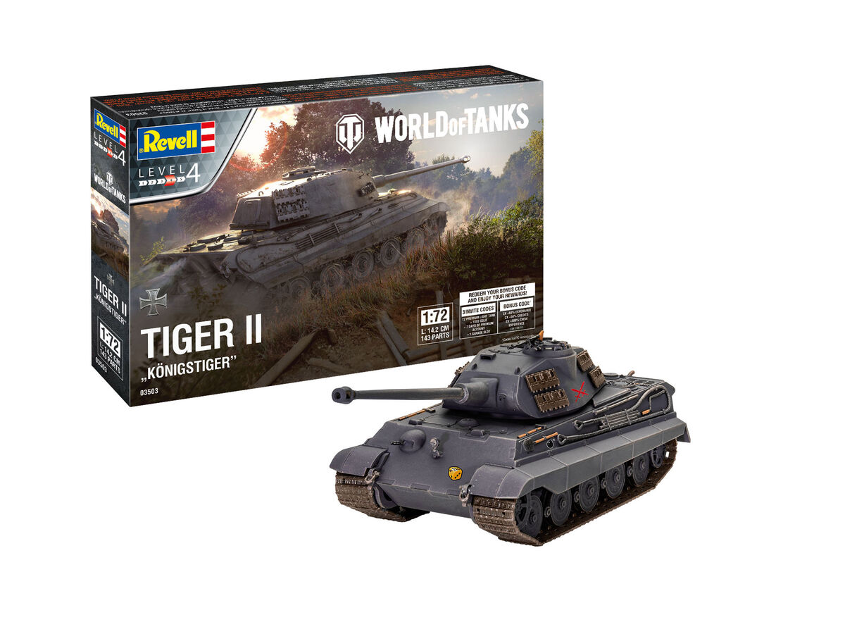 World of Tanks Model Kit 1/72 Tiger II Ausf. B 