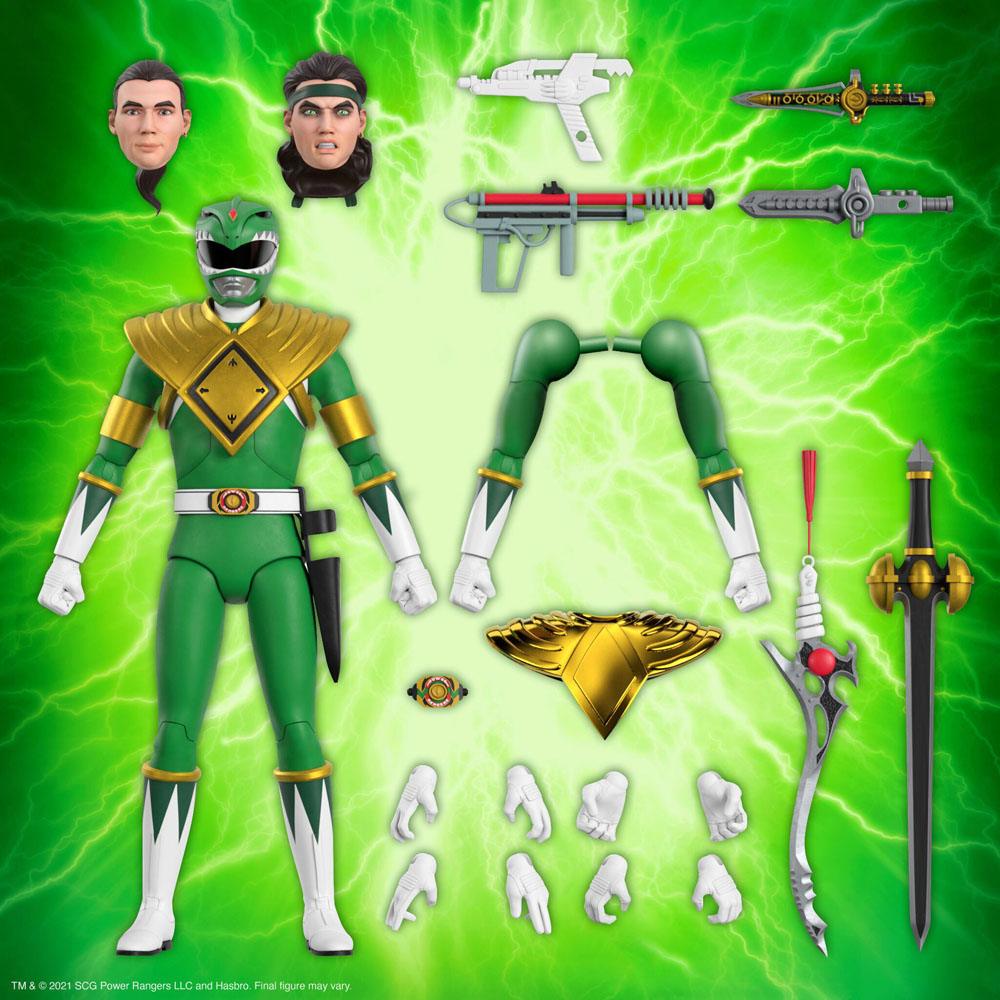 Mighty Morphin Power Rangers Ultimates Action Figure Green Ranger 18 cm