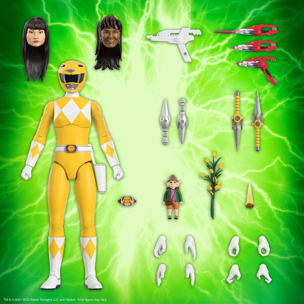 Mighty Morphin Power Rangers Ultimates Action Figure Yellow Ranger 18 cm