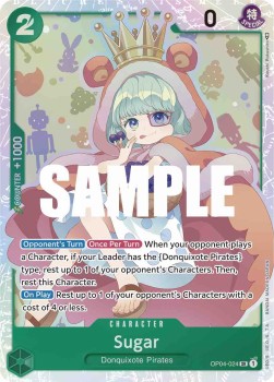 Single One Piece Sugar (OP04-024) (V.1) Foil - English