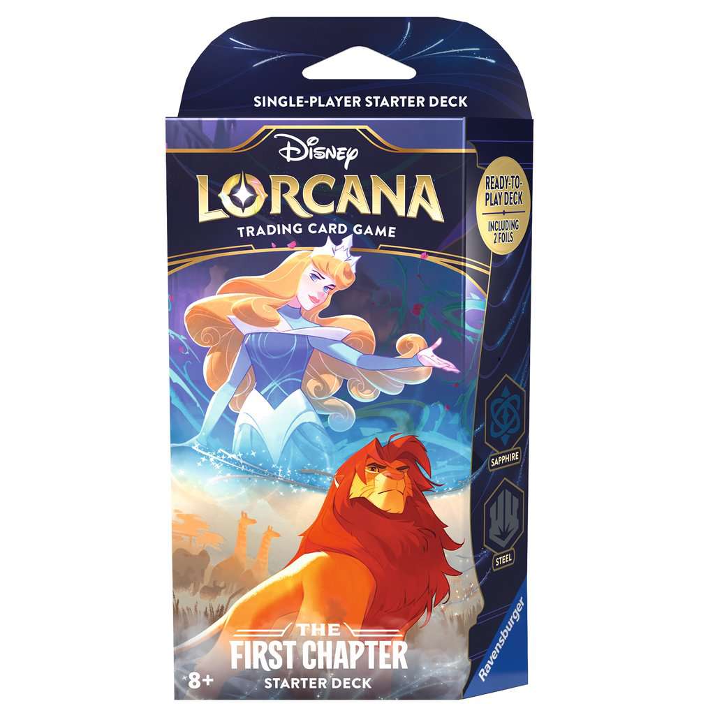 Disney Lorcana TCG The First Chapter Starter Deck Sapphire & Steel- English