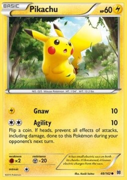 Single Pokémon Pikachu (BKT 48) - English