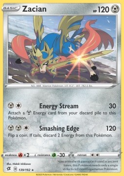 Single Pokémon Zacian (RCL 139) - English