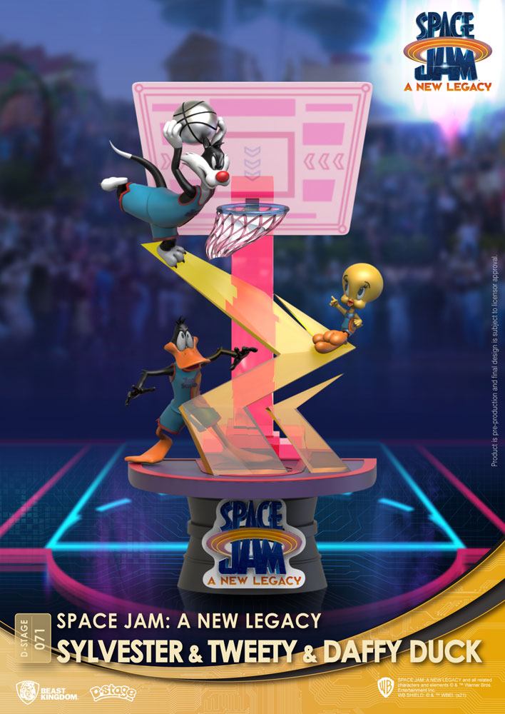 Space Jam D-Stage PVC Diorama Sylvester & Tweety & Daffy Duck New Version
