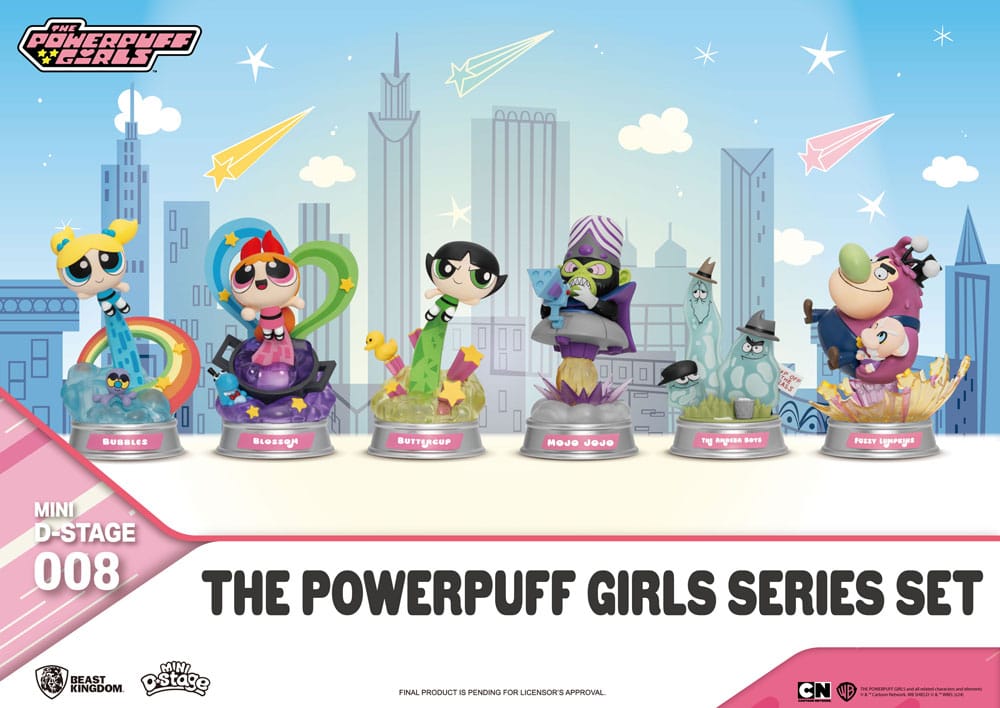 The Powerpuff Girls Mini Diorama Stage Statues The Powerpuff Girls Series