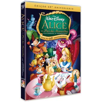 Alice no País das Maravilhas Edição 60 Aniversário - DVD (Seminovo)
