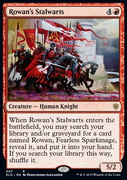 Single Magic The Gathering Rowan's Stalwarts (ELD-307) - English