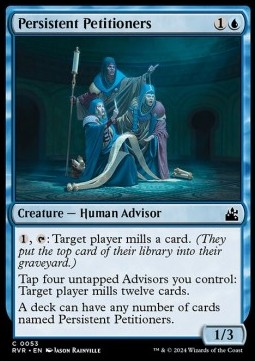 Single Magic The Gathering Persistent Petitioners (RVR-053) Foil -English