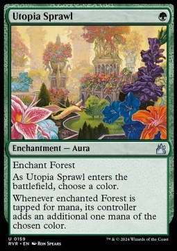 Single Magic The Gathering Utopia Sprawl (RVR-159) Foil - English