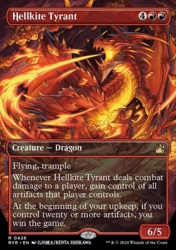 Single Magic The Gathering Hellkite Tyrant (V.2) (RVR-428) - English