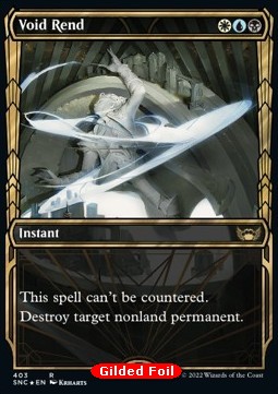 Single Magic The Gathering Void Rend (V.2) (SNC-403) Gilded Foil - English