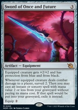 Single Magic The Gathering Sword of Once and Future (MOM-265) - English