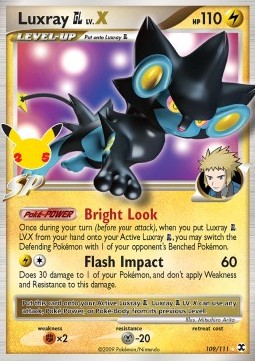 Single Pokémon Luxray [GL] LV.X (CEL RR 109) Holo - English