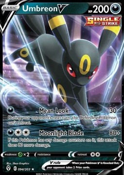 Single Pokémon Umbreon V (EVS 094) Holo - English