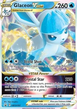 Single Pokémon Glaceon VSTAR (SWSH 197) Holo - English