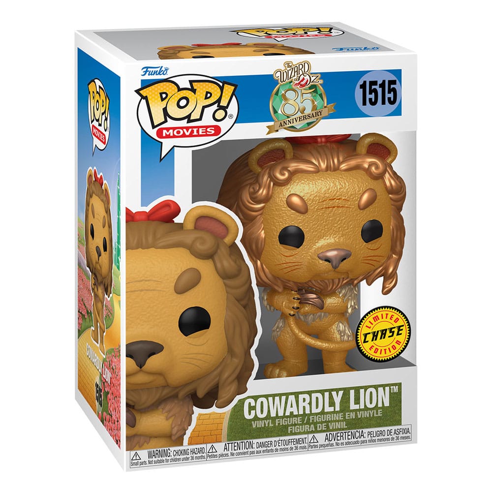 The Wizard of Oz POP! Movies Vinyl Figure Cowardly Lion Chase 9 cm