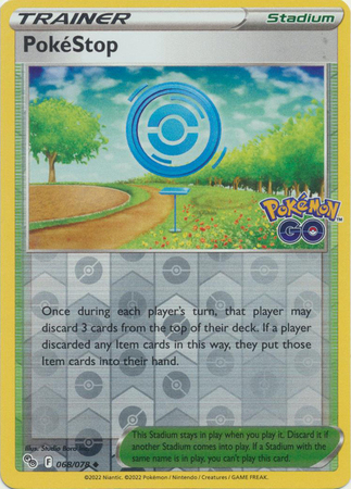 Single Pokémon PokéStop (PGO 068) Reverse Holo - English