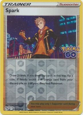 Single Pokémon Spark (PGO 070) Reverse Holo - English